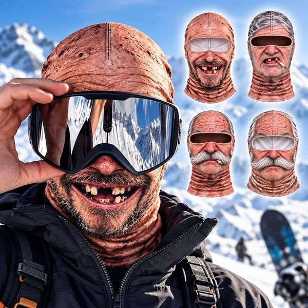 Balaclava 3D divertida, vista principal