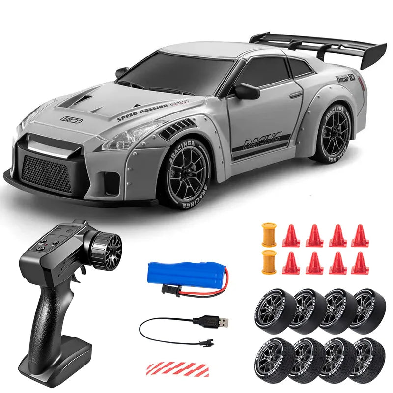Auto RC de drift 1:24 color gris