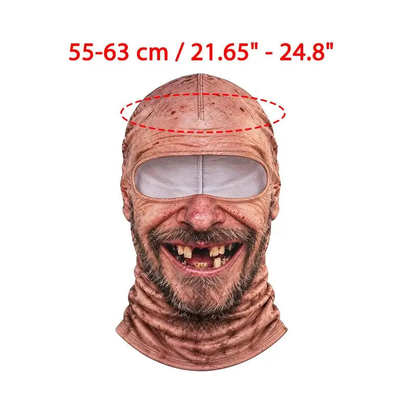 Balaclava 3D divertida, cubre toda la cara
