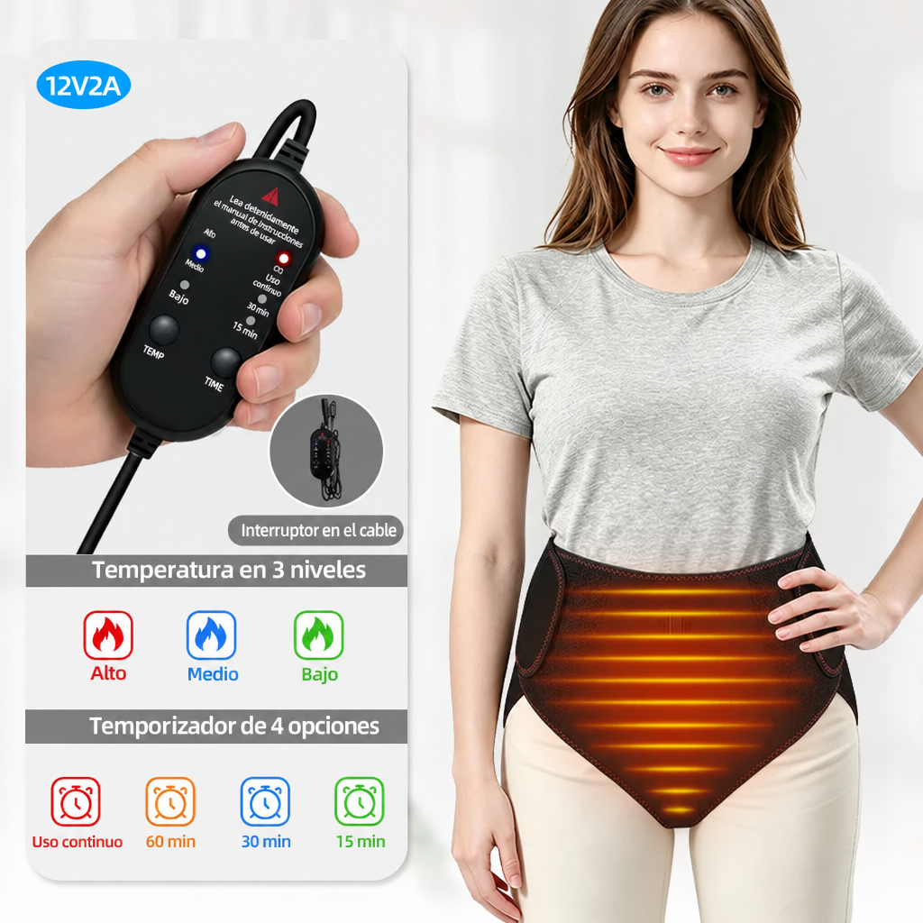 Faja térmica modelo Calor con 3 niveles de temperatura
