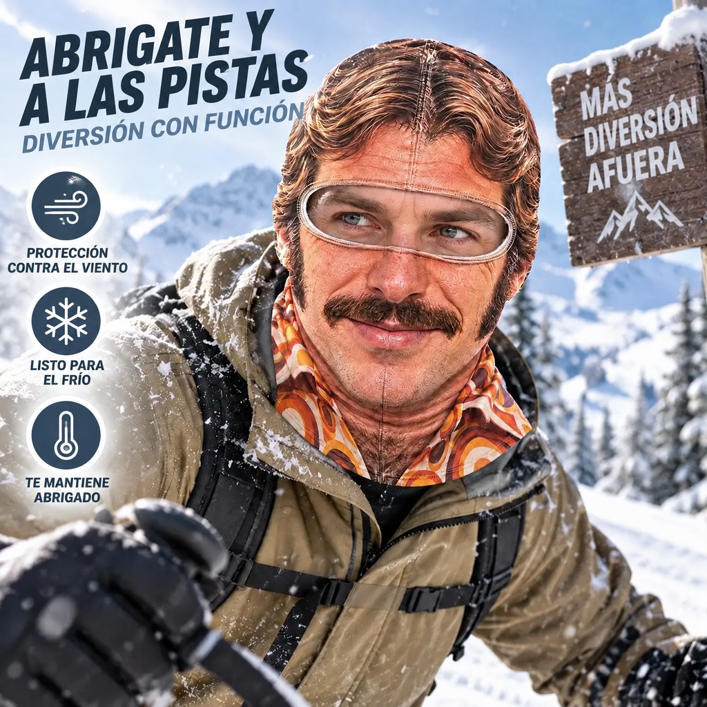 Balaclava Cara de Viejo con Bigote