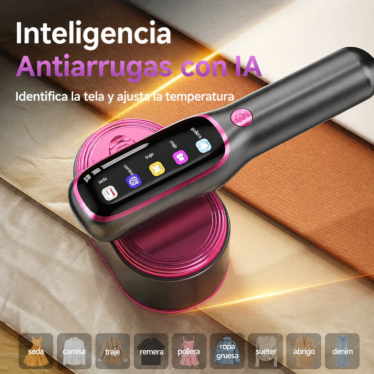 Antiarrugas con IA: identifica la tela y ajusta la temperatura