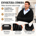 Kit de Descanso 3 en 1 para Viajes: Antifaz, Apoyo para la Cabeza y Soporte para el Torso