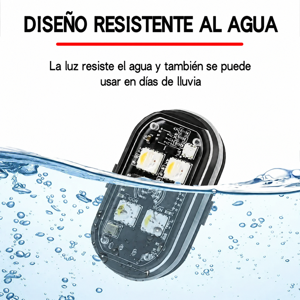 Luces Estroboscópicas LED RGB Inalámbricas con Control Remoto