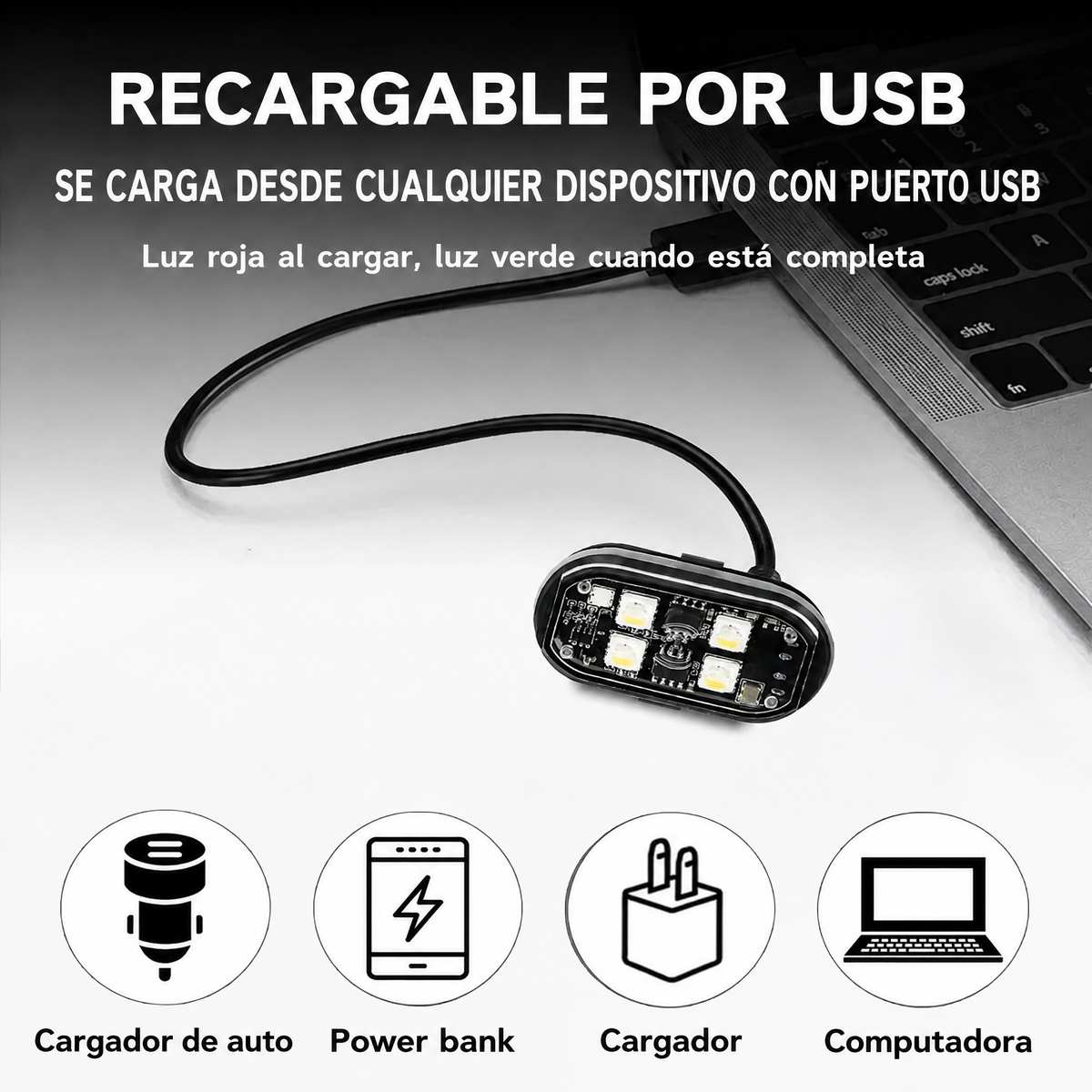 Luces Estroboscópicas LED RGB Inalámbricas con Control Remoto