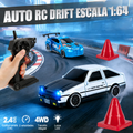 Auto RC de Drift Escala 1:64 · 4WD con Luces LED