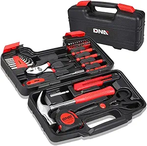 DNA MOTORING - Kit doméstico y transportable de herramientas de mano caja de 19 unidades