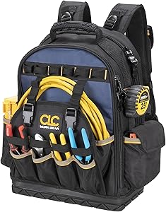 CLC Work Gear PB1133 38 Mochila de herramientas con base moldeada de bolsillo, negro/azul